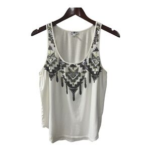 Express Aztec Sequins Women’s Tank Top Size M
